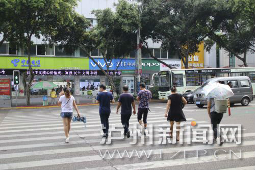 絕大多數市民都做到了自覺禮讓斑馬線，不橫穿馬路，不翻越欄桿，做到車讓人、人讓車
